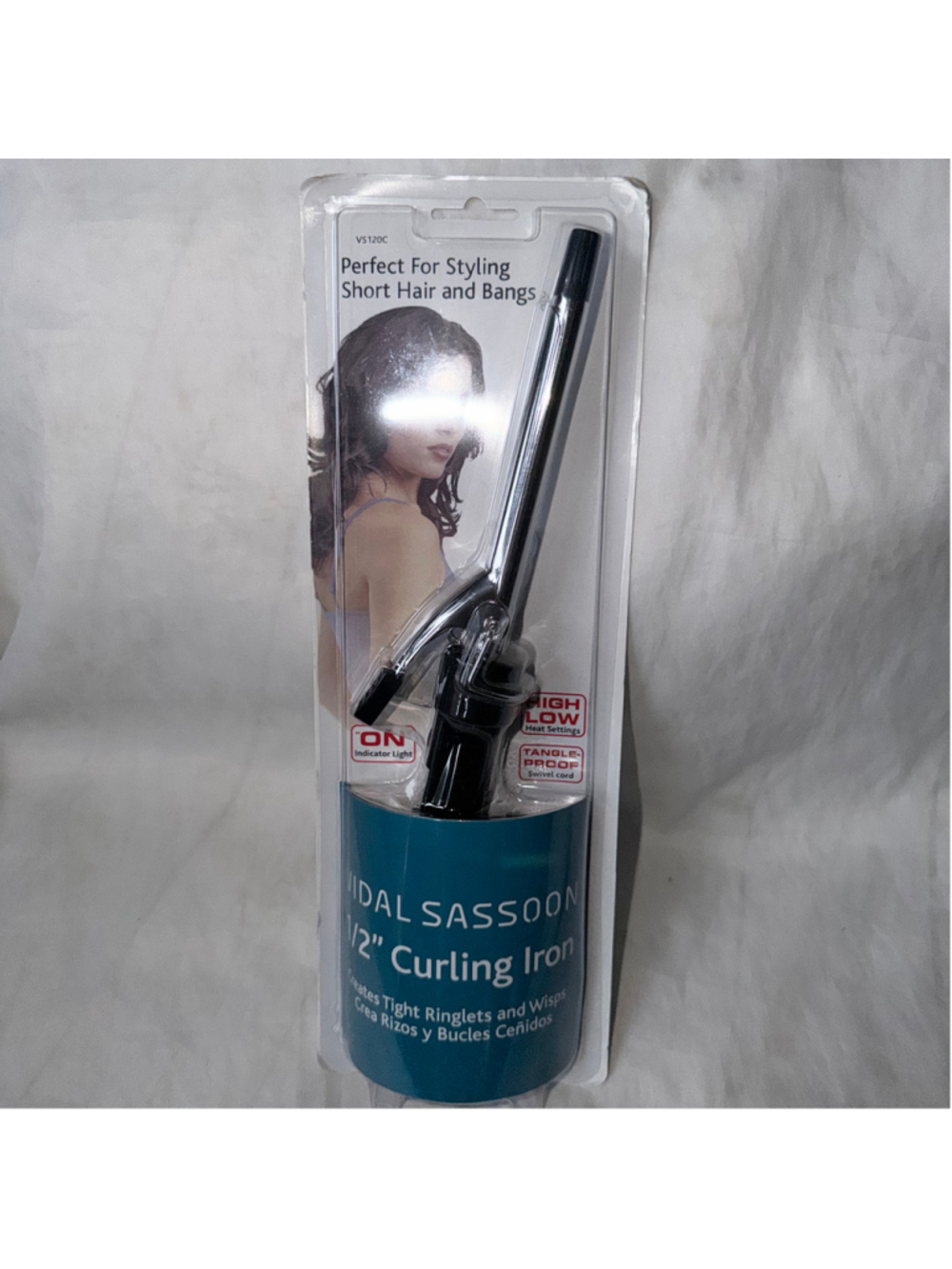 NOS Vintage Vidal Sassoon 1/2” Barrel Curling Iron #VS120C